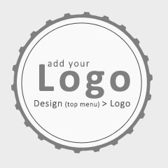 Positional Responsive Top Logo Menu Icons